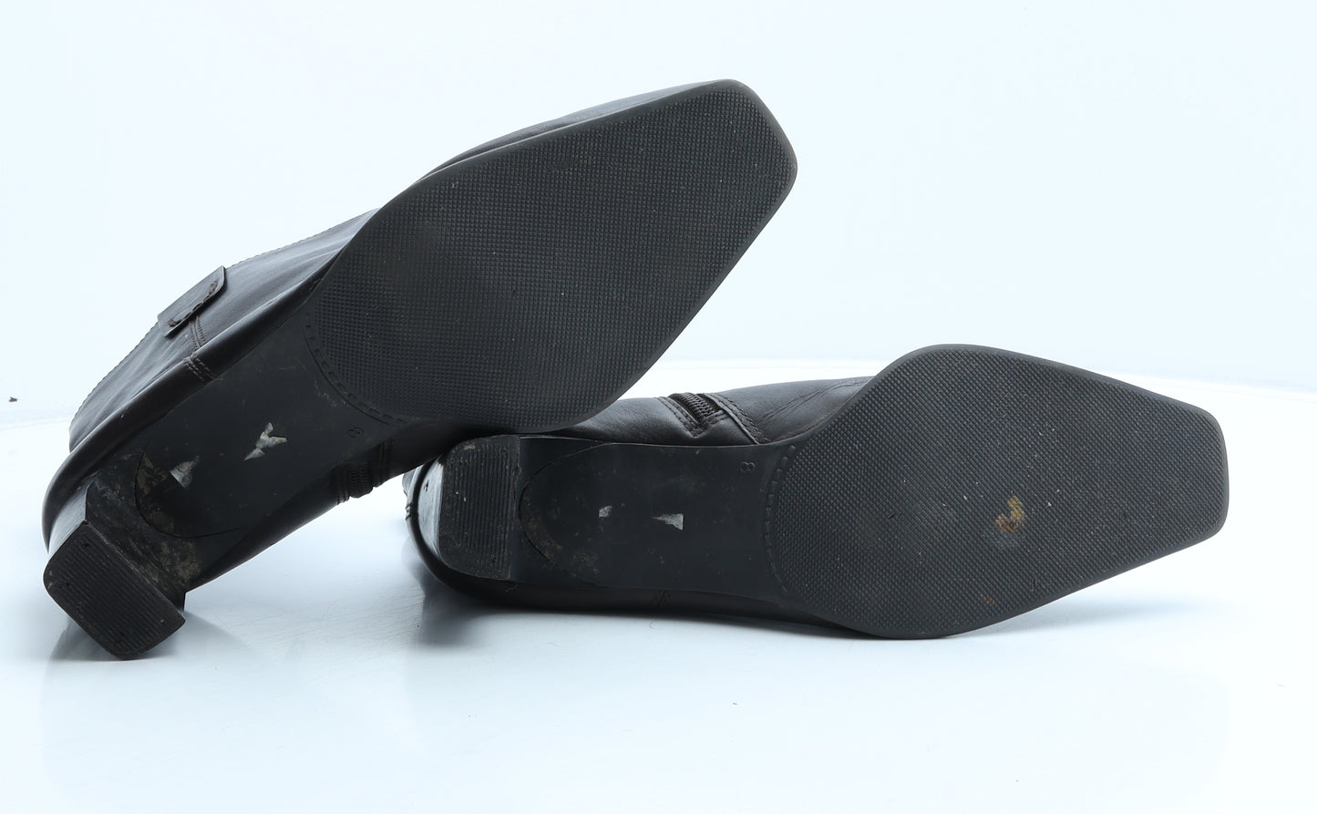 Preworn Womens Brown Leather Bootie Boot UK 8