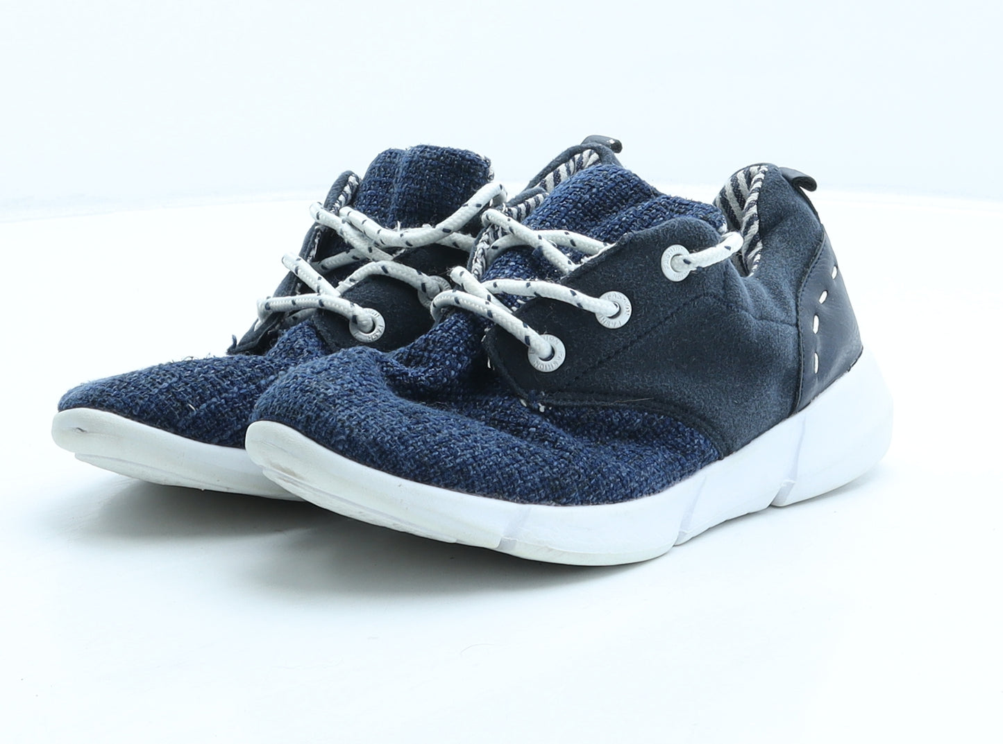 TU Boys Blue Fabric Boat Shoe Casual UK 13