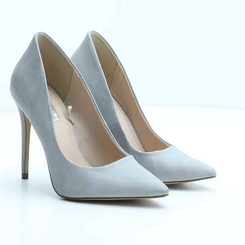 Primark Womens Grey Polyester Court Heel UK 3 36