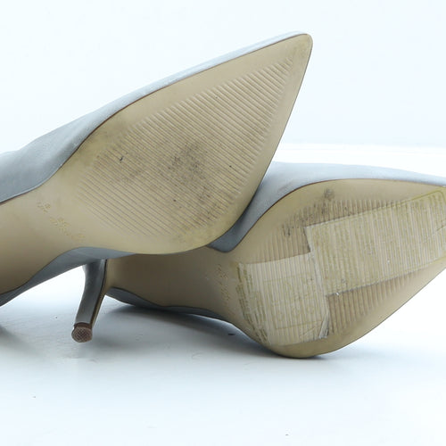 Primark Womens Grey Polyester Court Heel UK 3 36