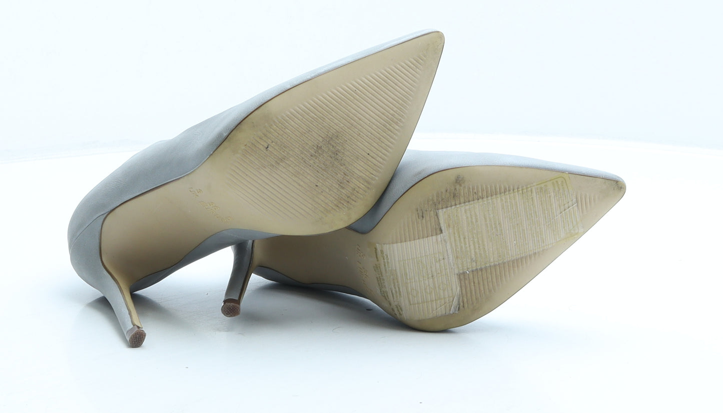 Primark Womens Grey Polyester Court Heel UK 3 36