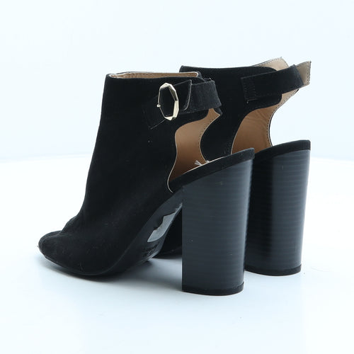 Primark Womens Black Suede Slingback Heel UK 3 36