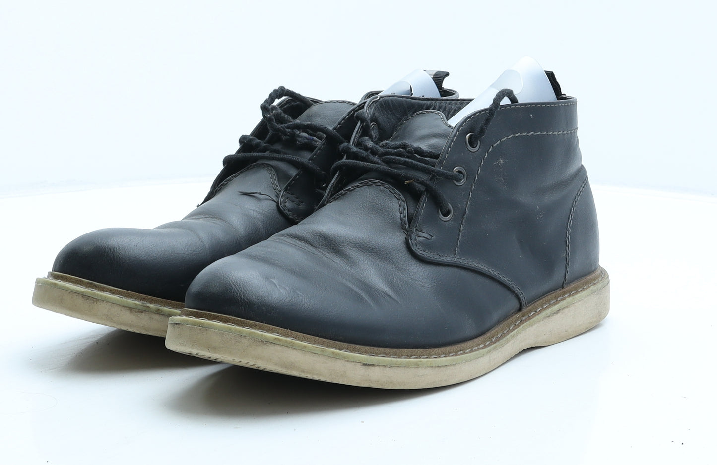 Marks and Spencer Mens Black Synthetic Chukka Boot UK 8