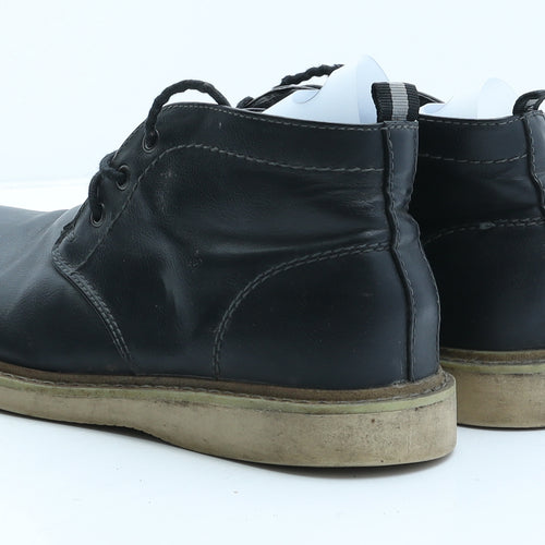 Marks and Spencer Mens Black Synthetic Chukka Boot UK 8