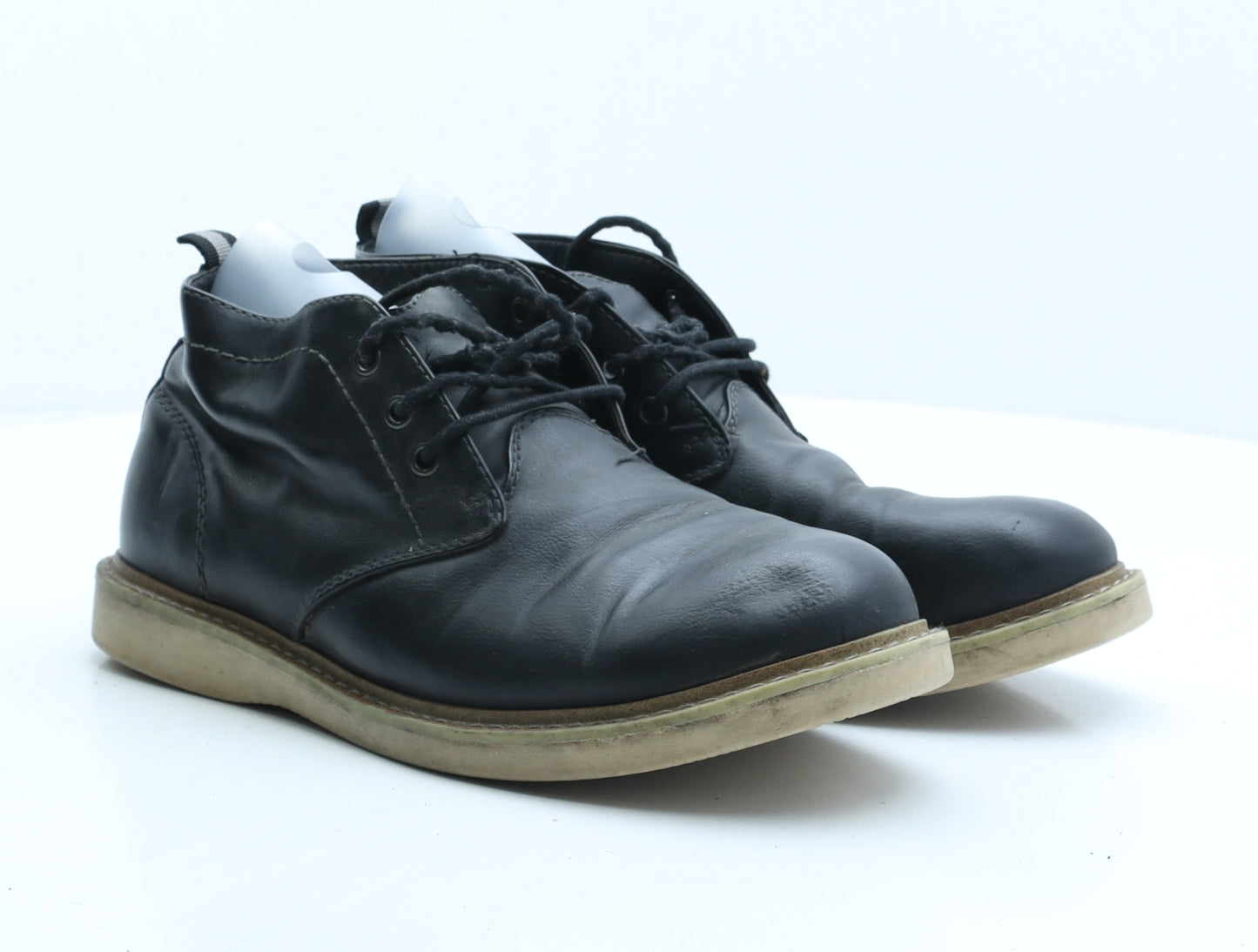 Marks and Spencer Mens Black Synthetic Chukka Boot UK 8