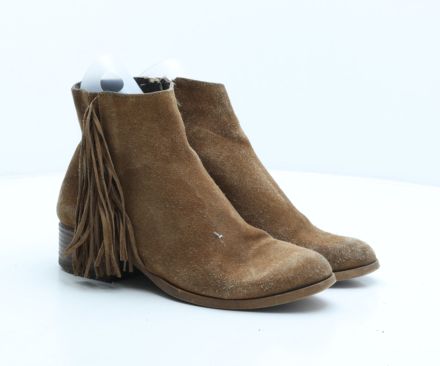River Island Womens Brown Suede Bootie Boot UK 5 38