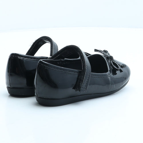George Girls Black Synthetic Mary Jane Casual UK 8 - School shoes