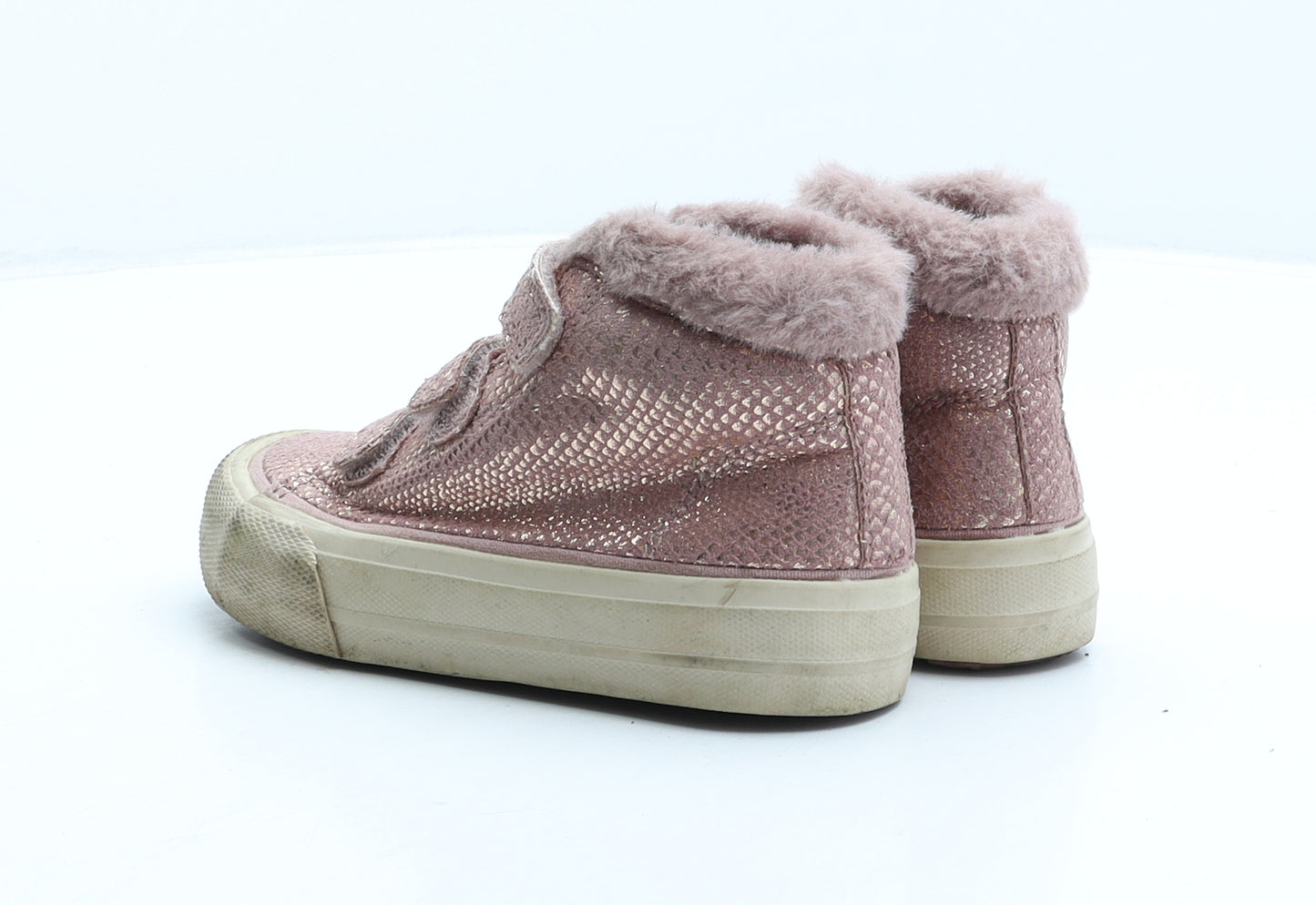 NEXT Girls Pink Geometric Fabric Trainer UK 9