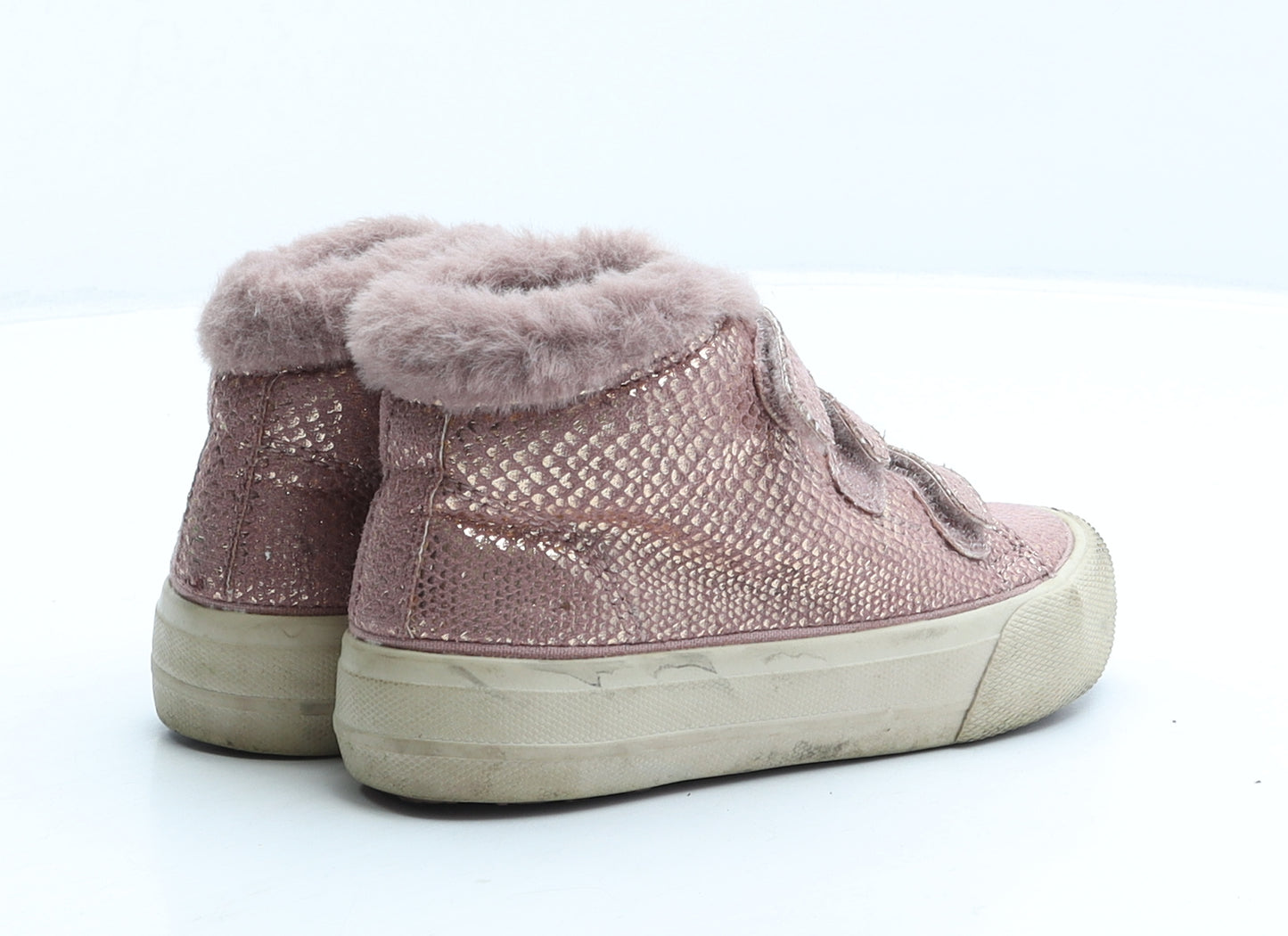 NEXT Girls Pink Geometric Fabric Trainer UK 9