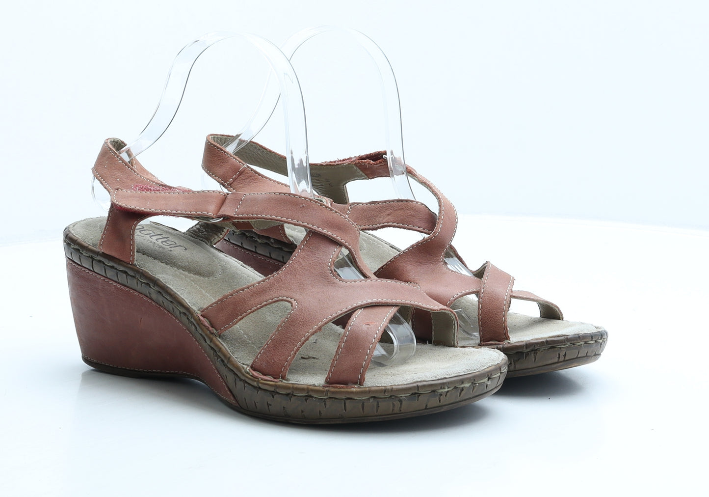 Hotter Womens Brown Synthetic Slingback Heel UK 8