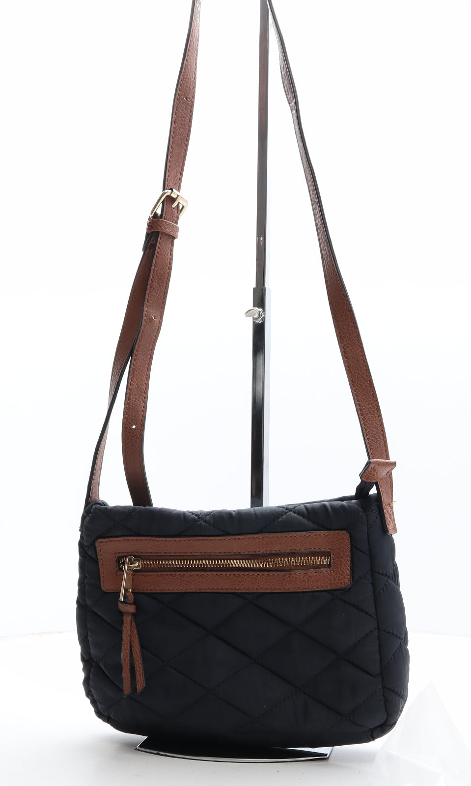 Marks and Spencer Womens Blue Polyester Saddle Bag Size Small