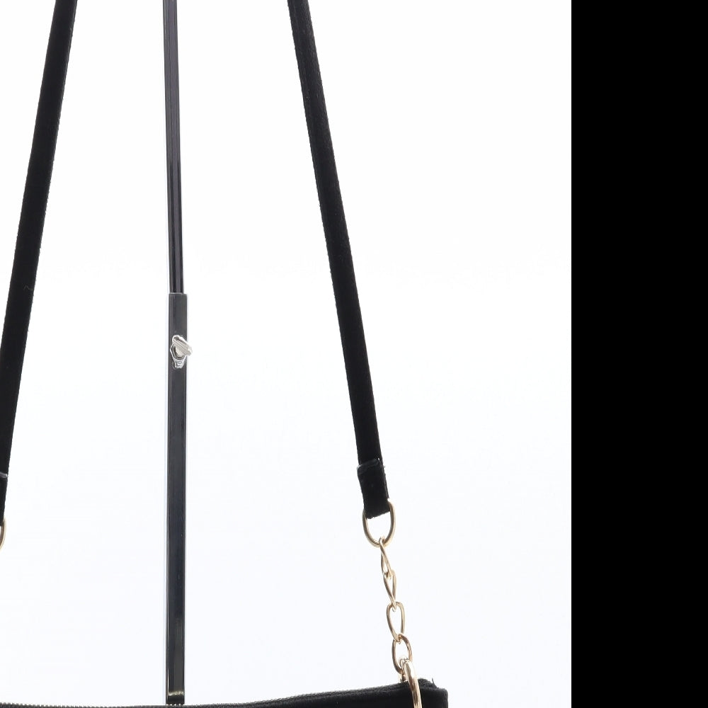 Peacocks Womens Black Bottega Veneta Intrecciato Polyester Saddle Bag Size Small