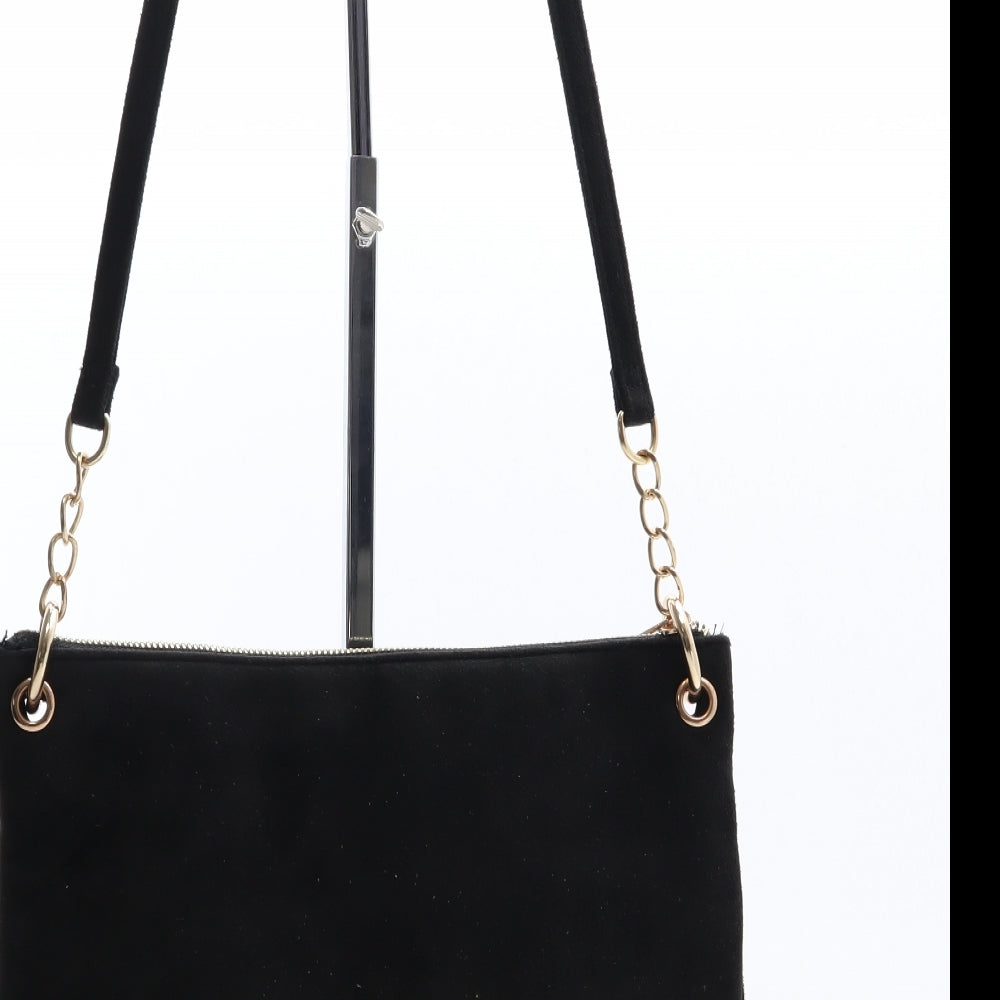 Peacocks Womens Black Bottega Veneta Intrecciato Polyester Saddle Bag Size Small