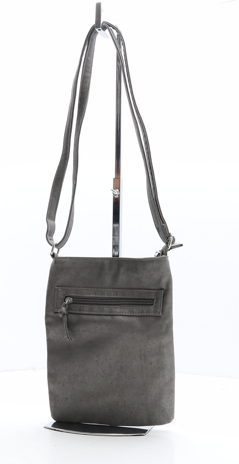George Womens Grey Polyethylene Crossbody Size Small