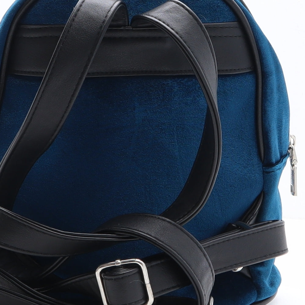 Pull&Bear Womens Blue Polyester Backpack Size Small