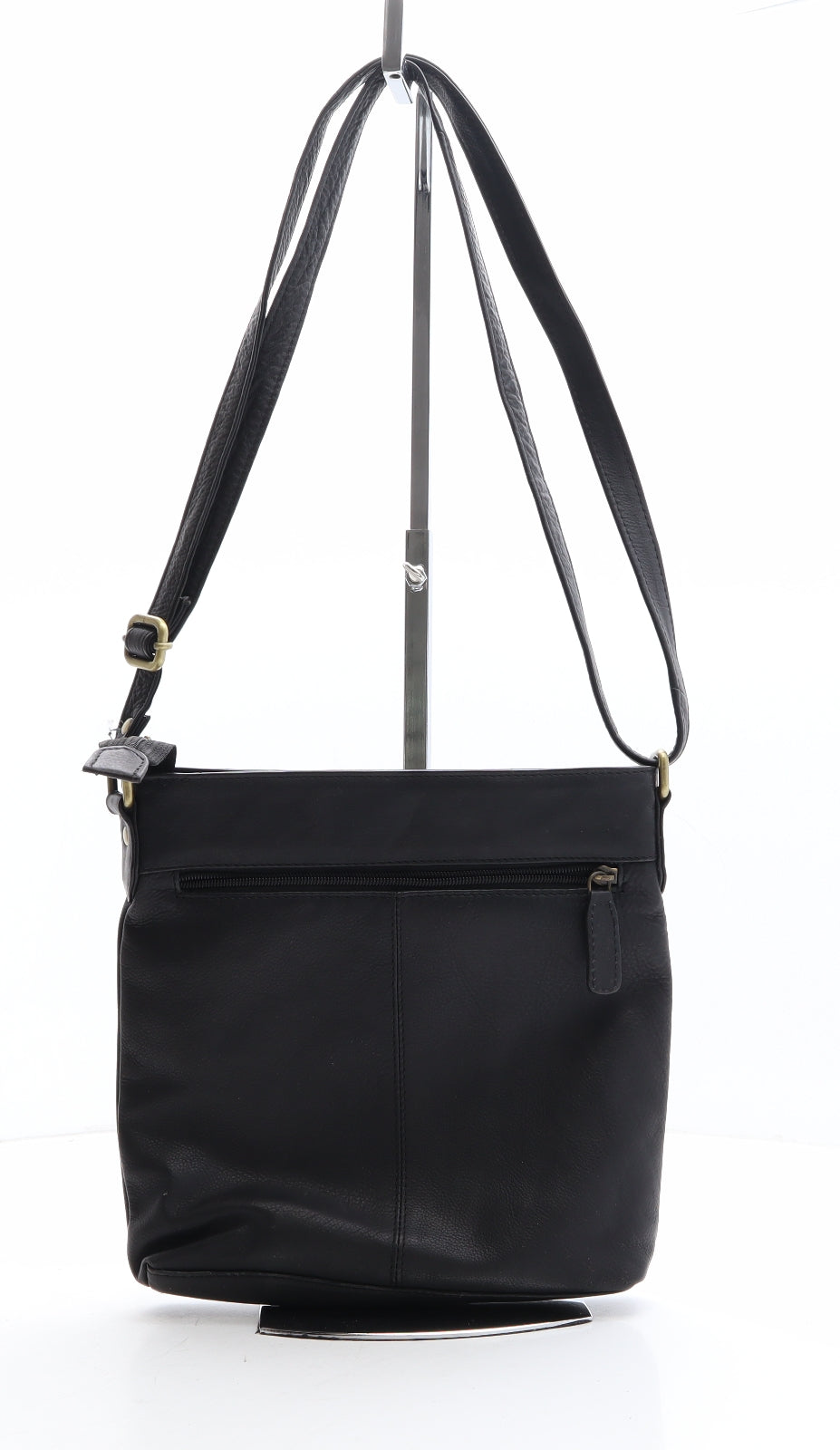 Rowallan Womens Black Floral Polyethylene Crossbody Size Small