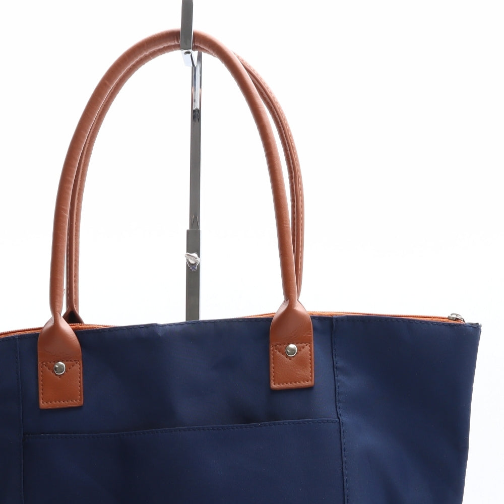 Horizon Womens Blue Polyester Shoulder Bag Size Large
