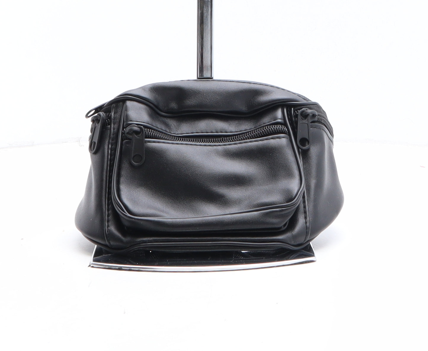 PRETTYLITTLETHING Womens Black Polyethylene Belt Bag & Waist Pack Size Mini