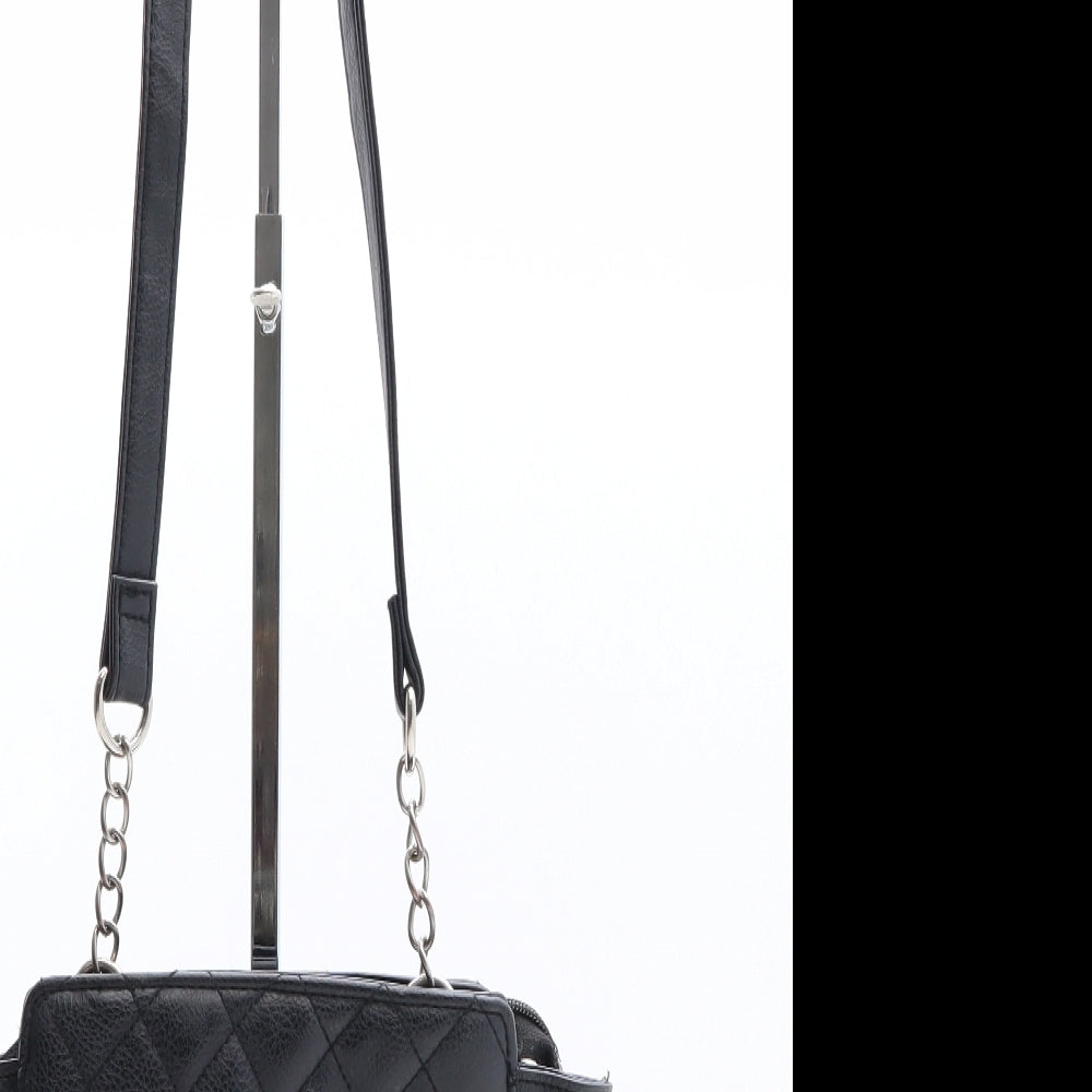 Dorothy Perkins Womens Black Polyethylene Saddle Bag Size Mini