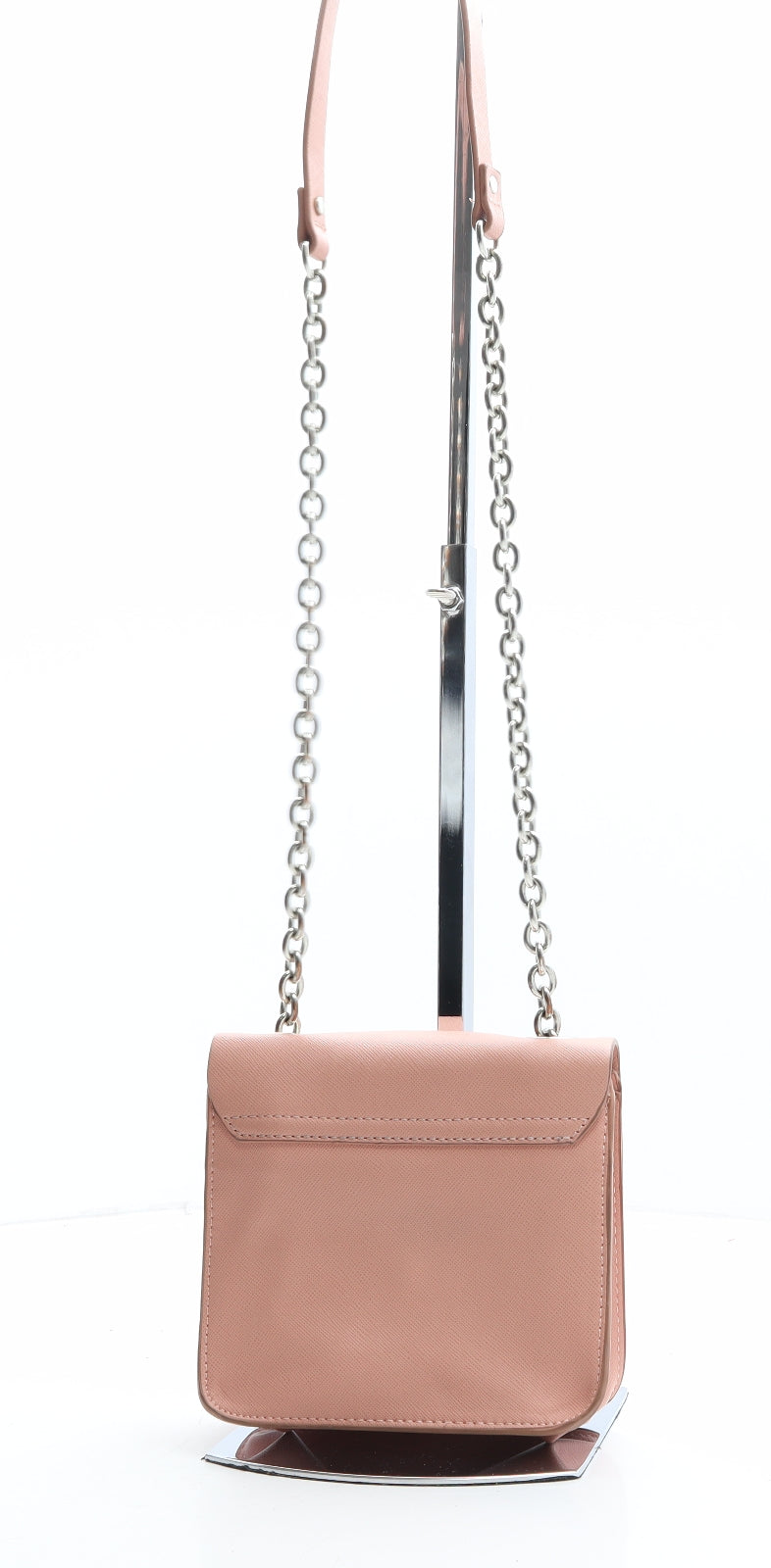 Zara Womens Pink Polyethylene Shoulder Bag Size Mini