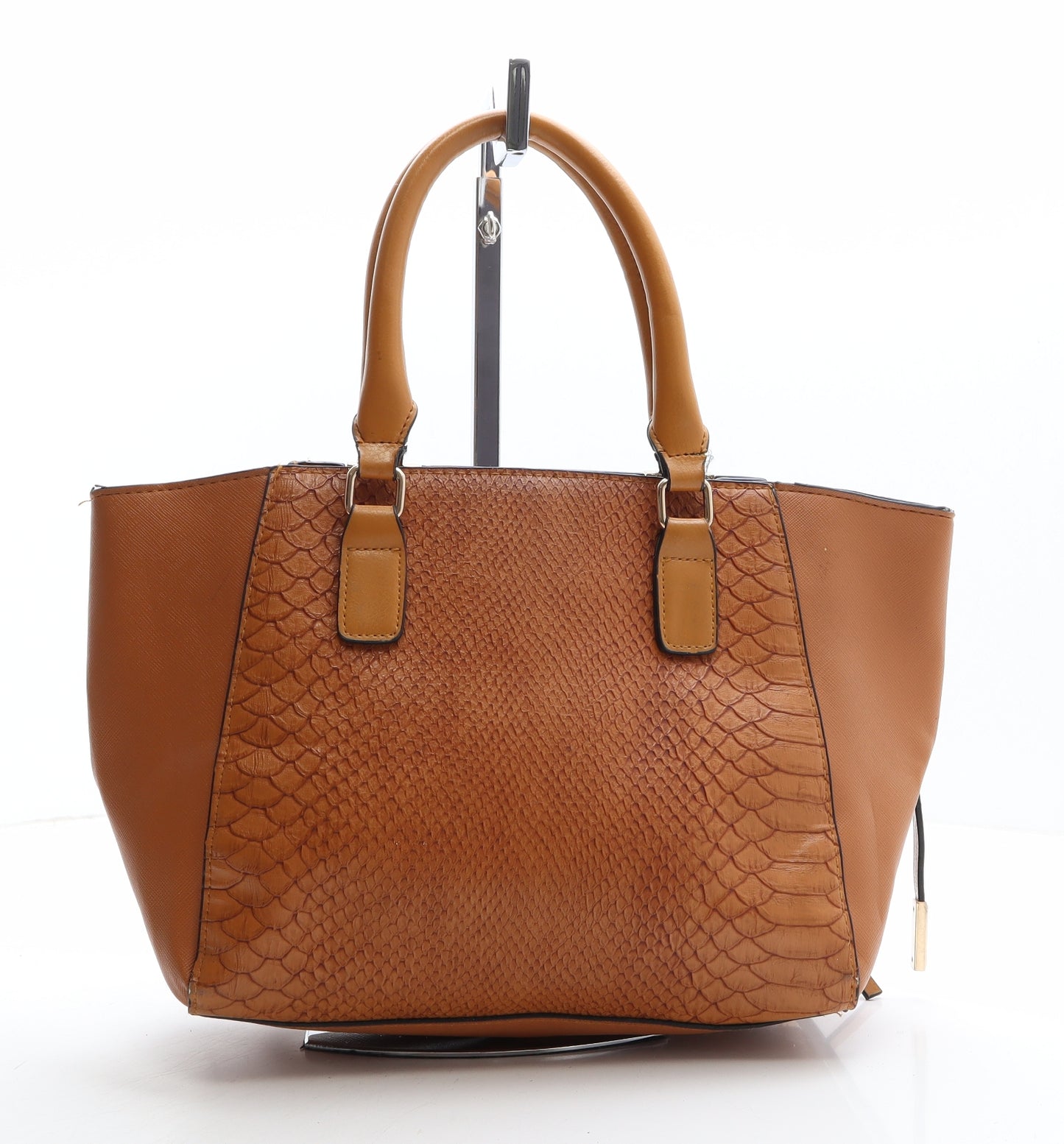 River Island Womens Brown Animal Print Polyethylene Shoulder Bag Size Medium