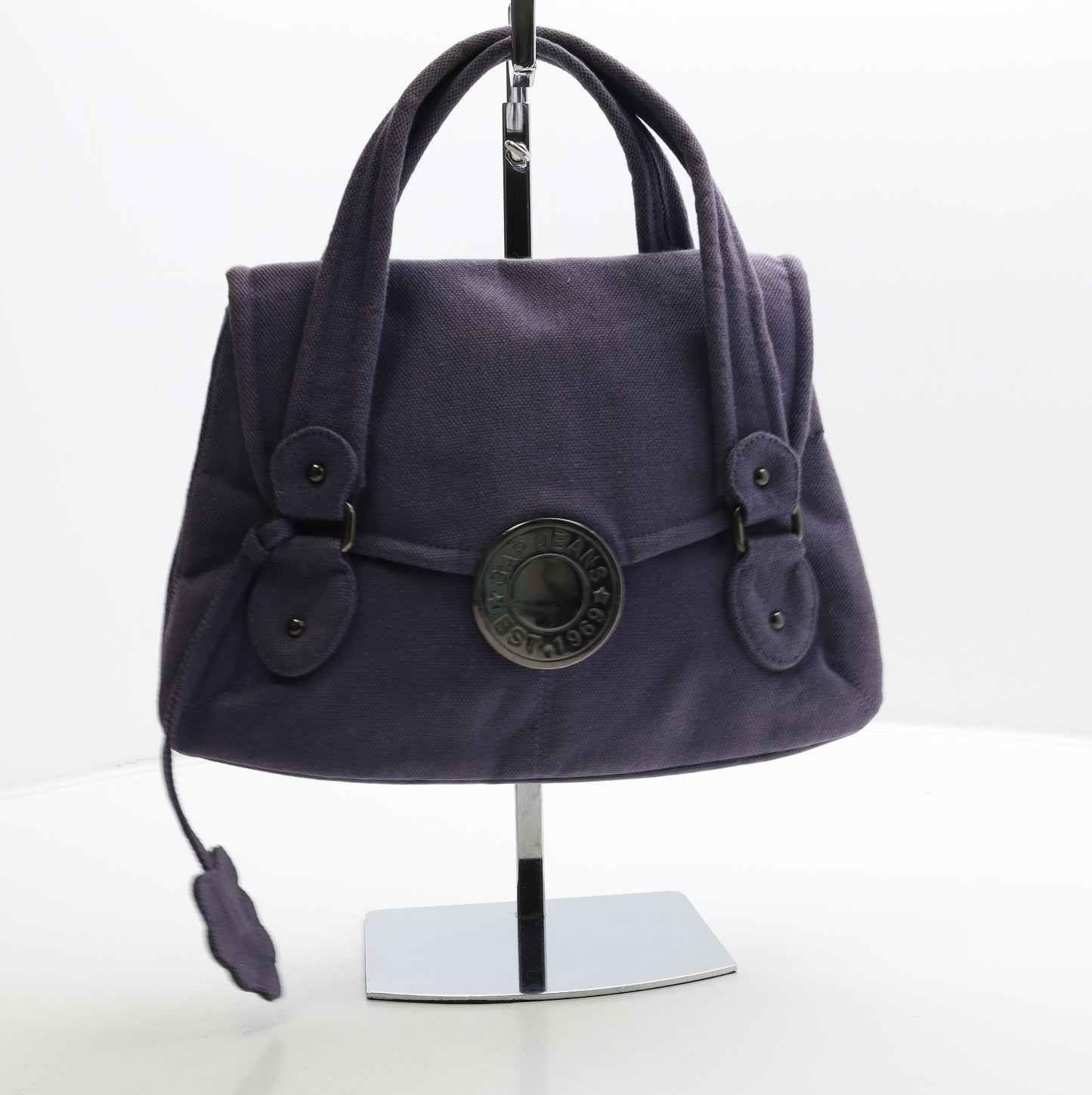 Gap Womens Purple Cotton Top Handle Bag Size Small