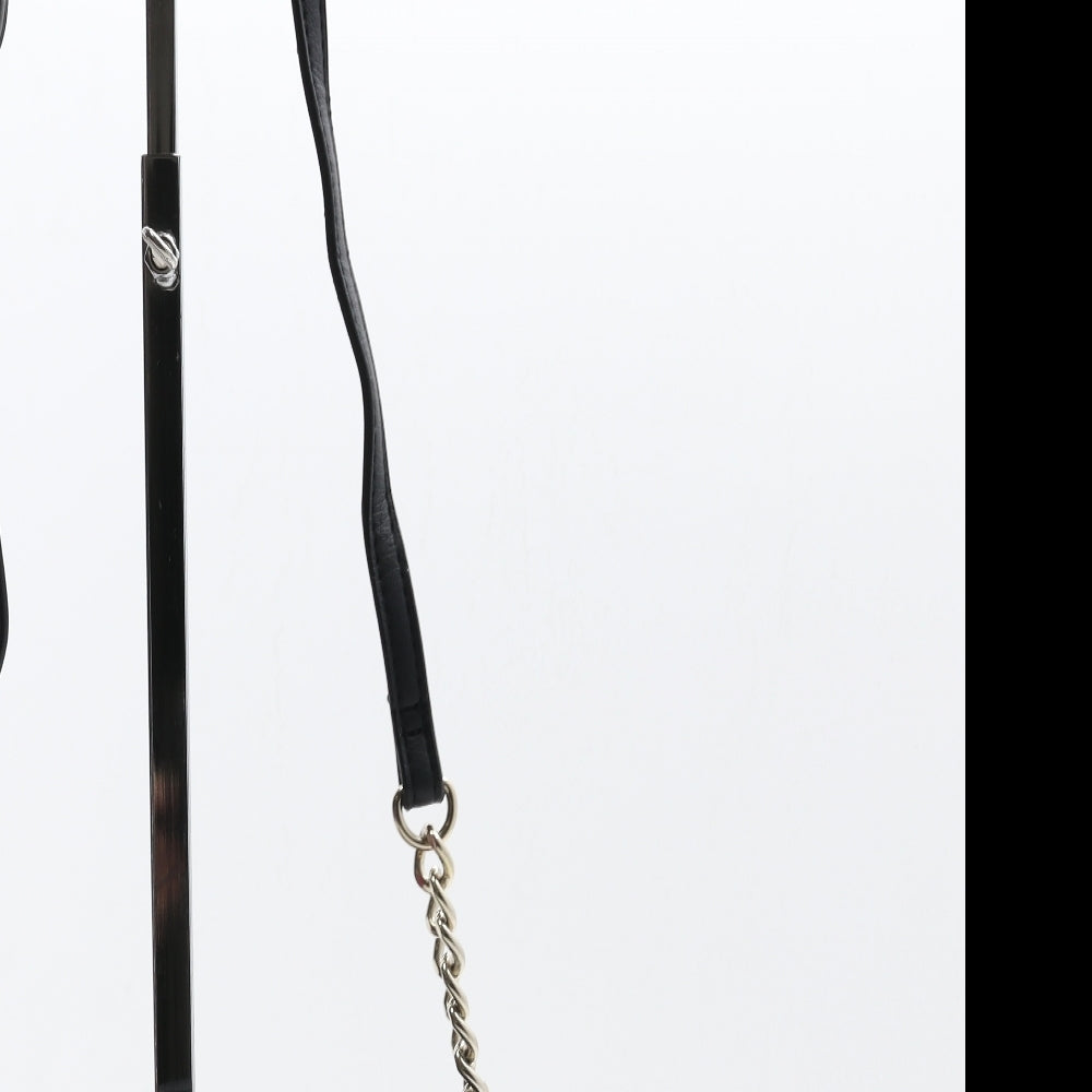 F&F Womens Black Polyurethane Crossbody Size Small