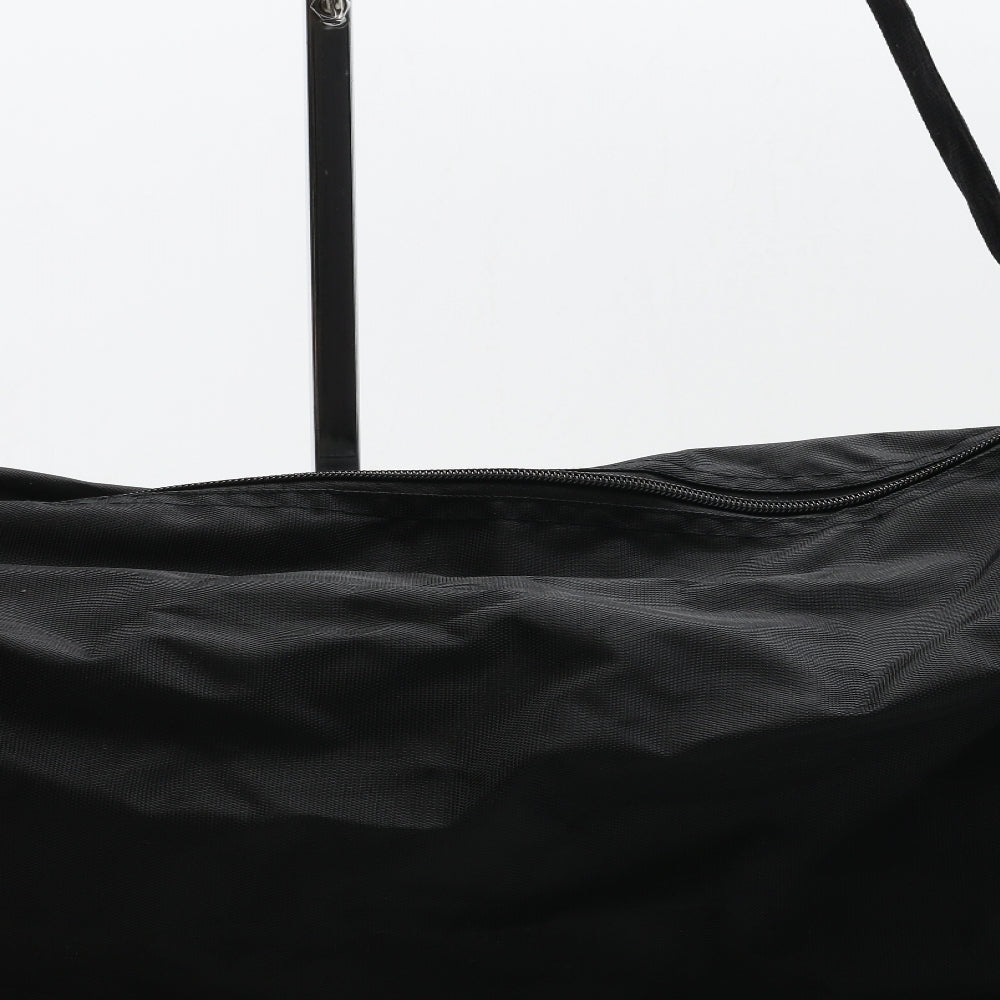 PRETTYLITTLETHING Womens Black Logo Polyester Duffle Size Large