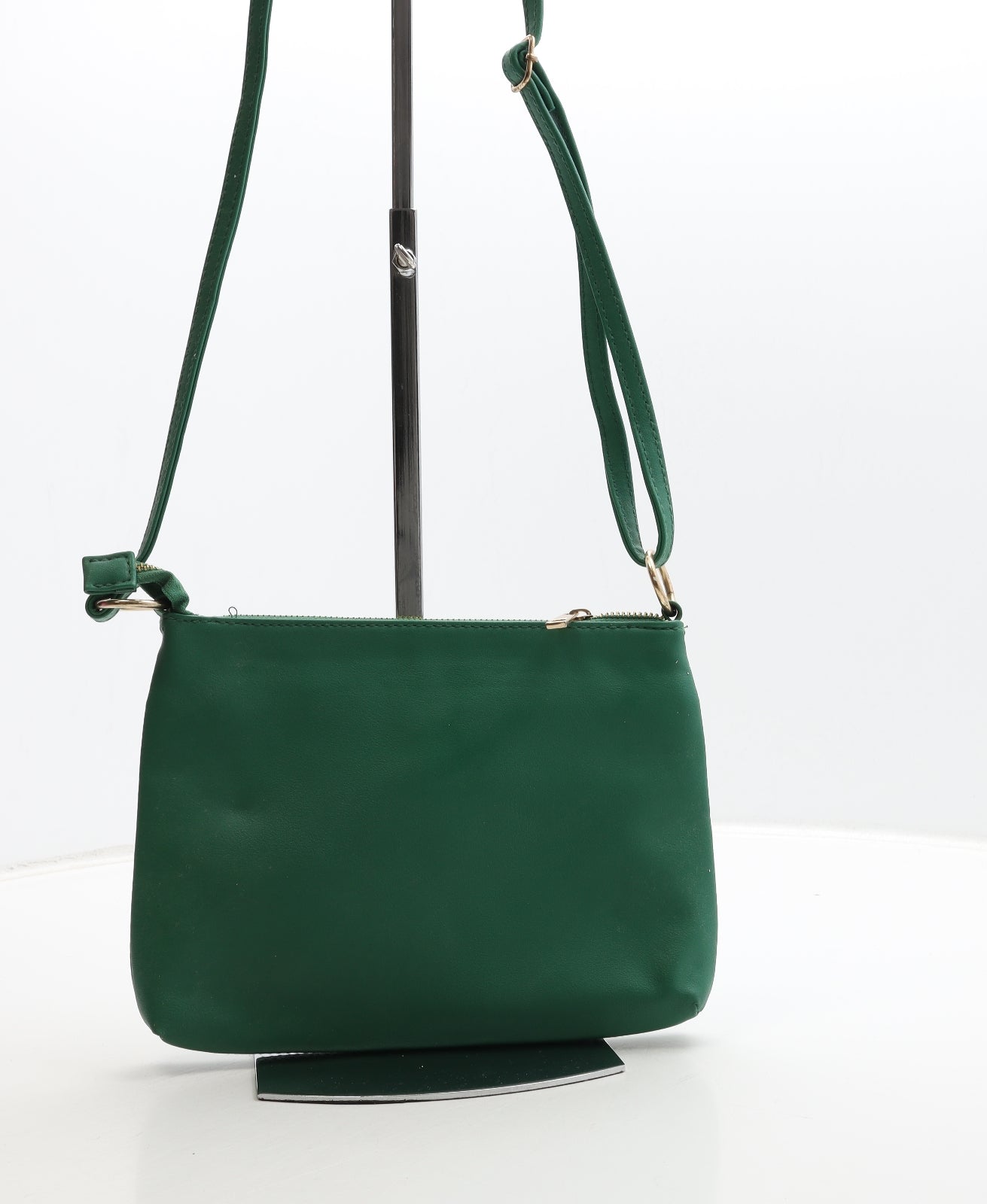Matalan Womens Green Polyurethane Crossbody Size Small