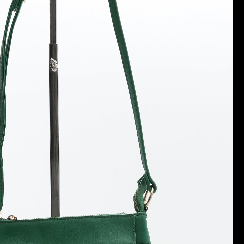Matalan Womens Green Polyurethane Crossbody Size Small