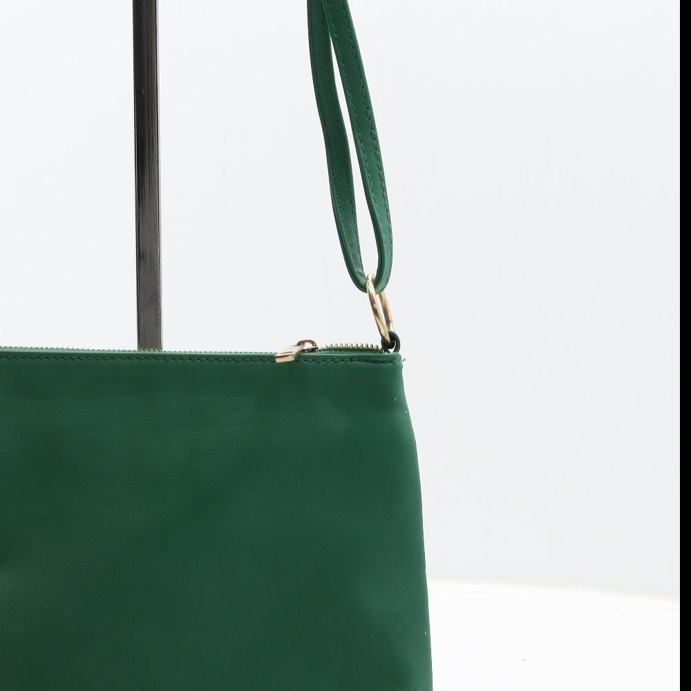 Matalan Womens Green Polyurethane Crossbody Size Small