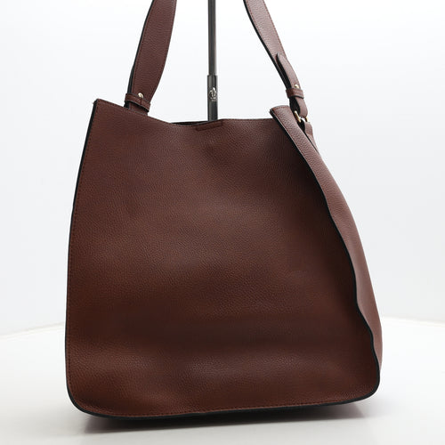 Primark Womens Brown Polyurethane Shoulder Bag Size Large