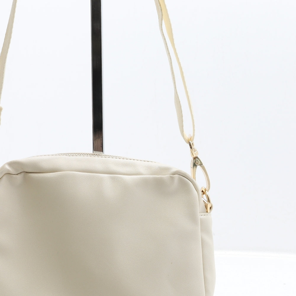 New Look Womens Ivory Polyester Crossbody Size Small