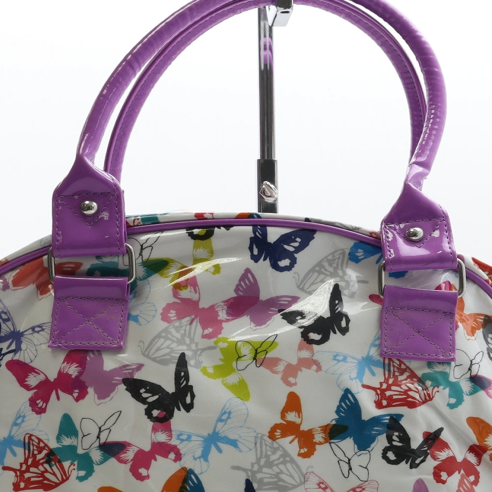 Paperchase Womens Multicoloured Polyester Top Handle Bag Size Extra Large - Butterfly Detail