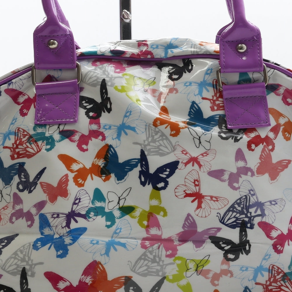Paperchase Womens Multicoloured Polyester Top Handle Bag Size Extra Large - Butterfly Detail