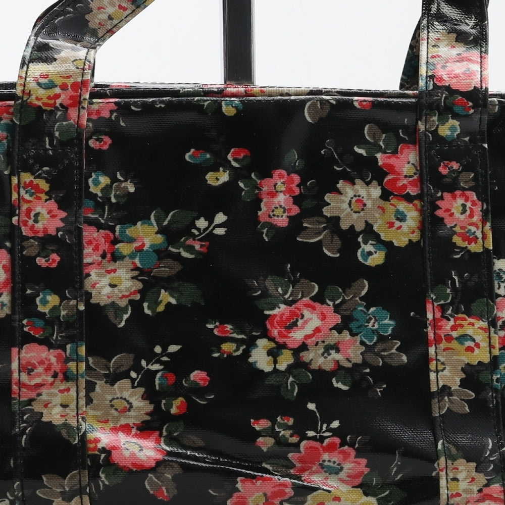 Cath Kidston Womens Black Floral Polyester Top Handle Bag Size Small