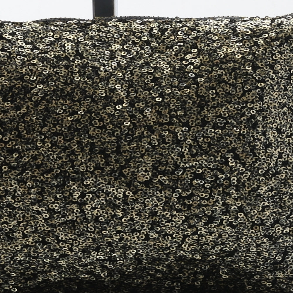 Atmosphere Womens Gold Polyester Clutch Size Small