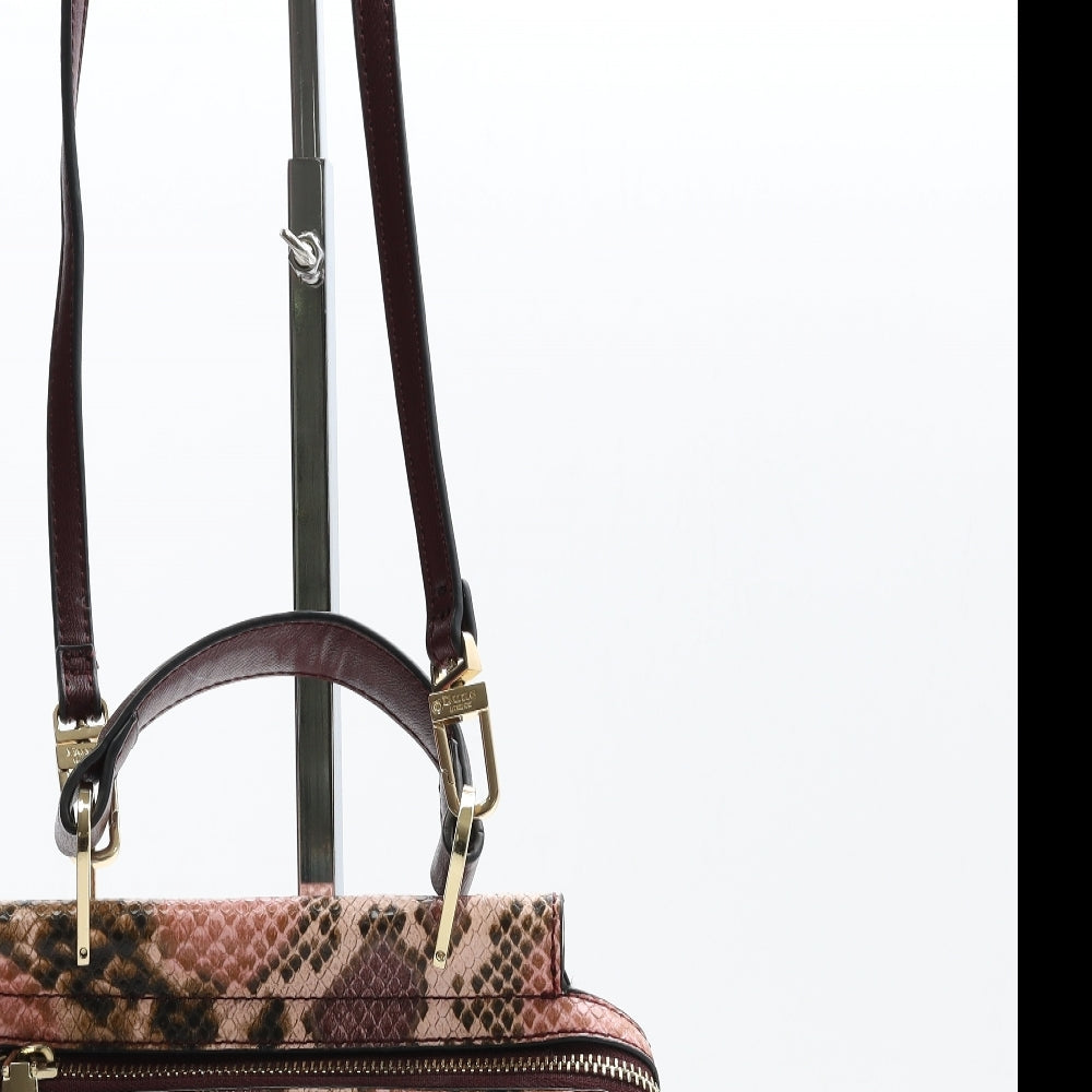 Dune Womens Multicoloured Animal Print Polyurethane Crossbody Size Small - Snake Print