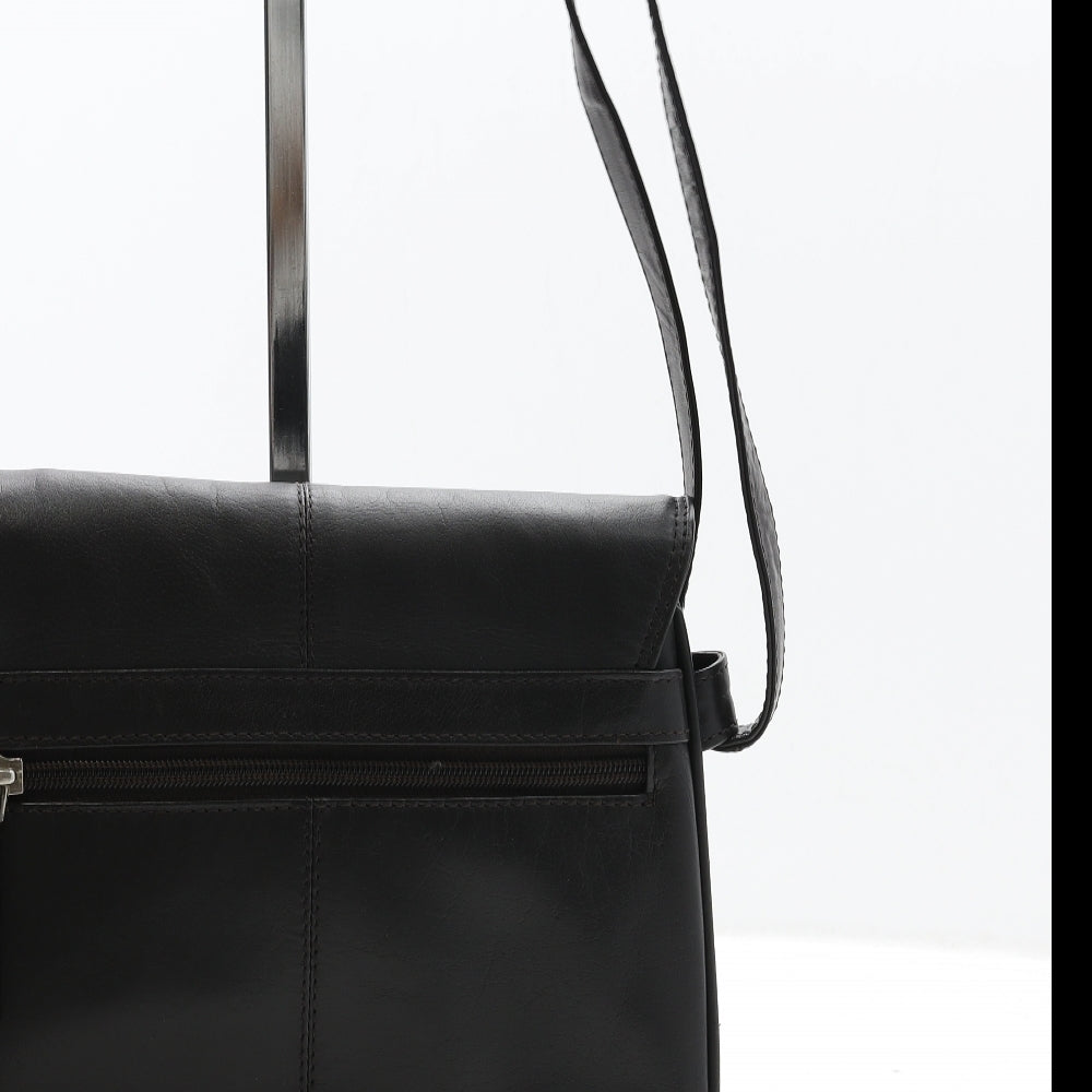 Preworn Womens Brown Leather Crossbody Size Small