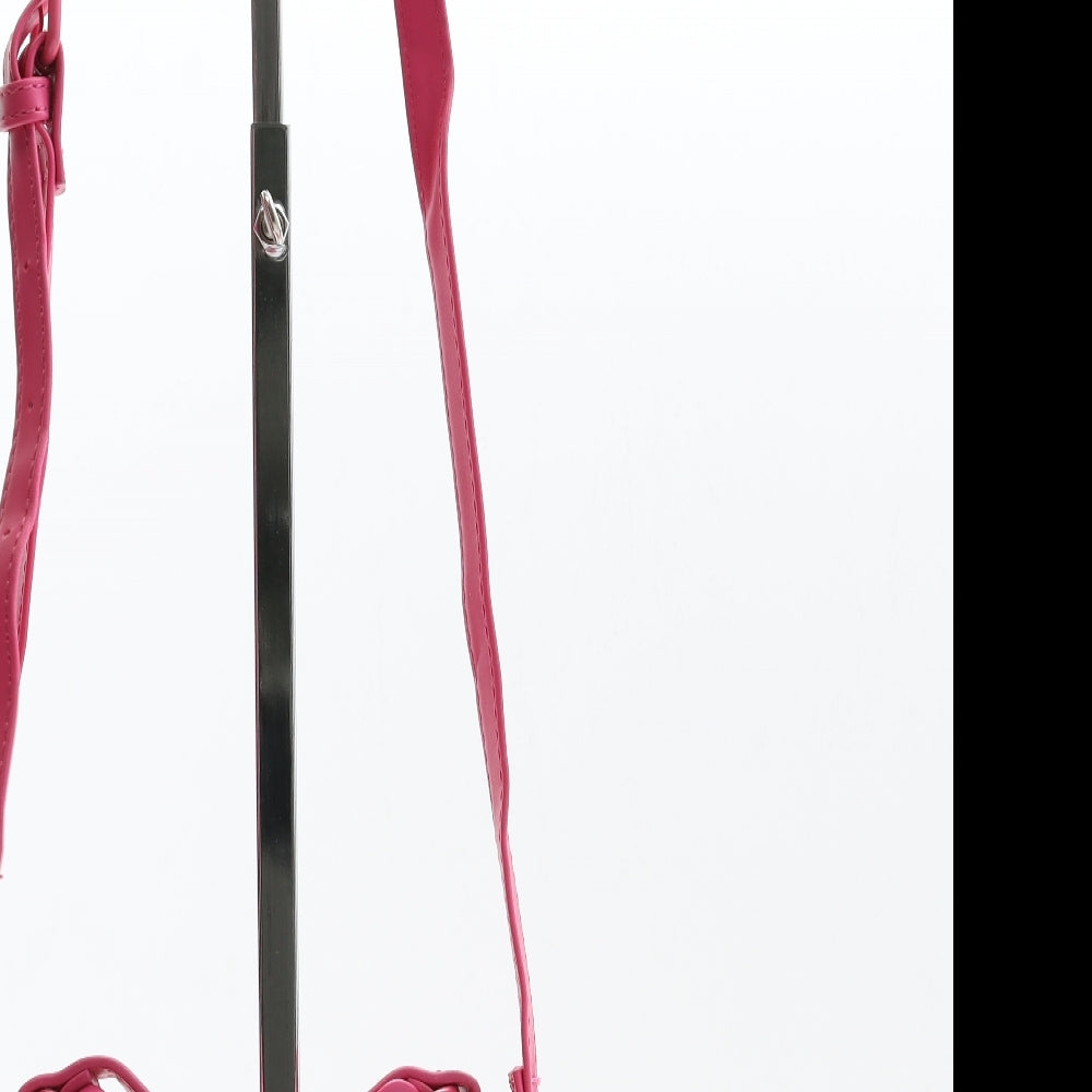 Primark Womens Hot Pink Polyurethane Crossbody Size Small - Chain Detail