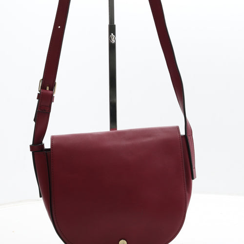 Marks and Spencer Womens Cerise Polyurethane Shoulder Bag Size Small