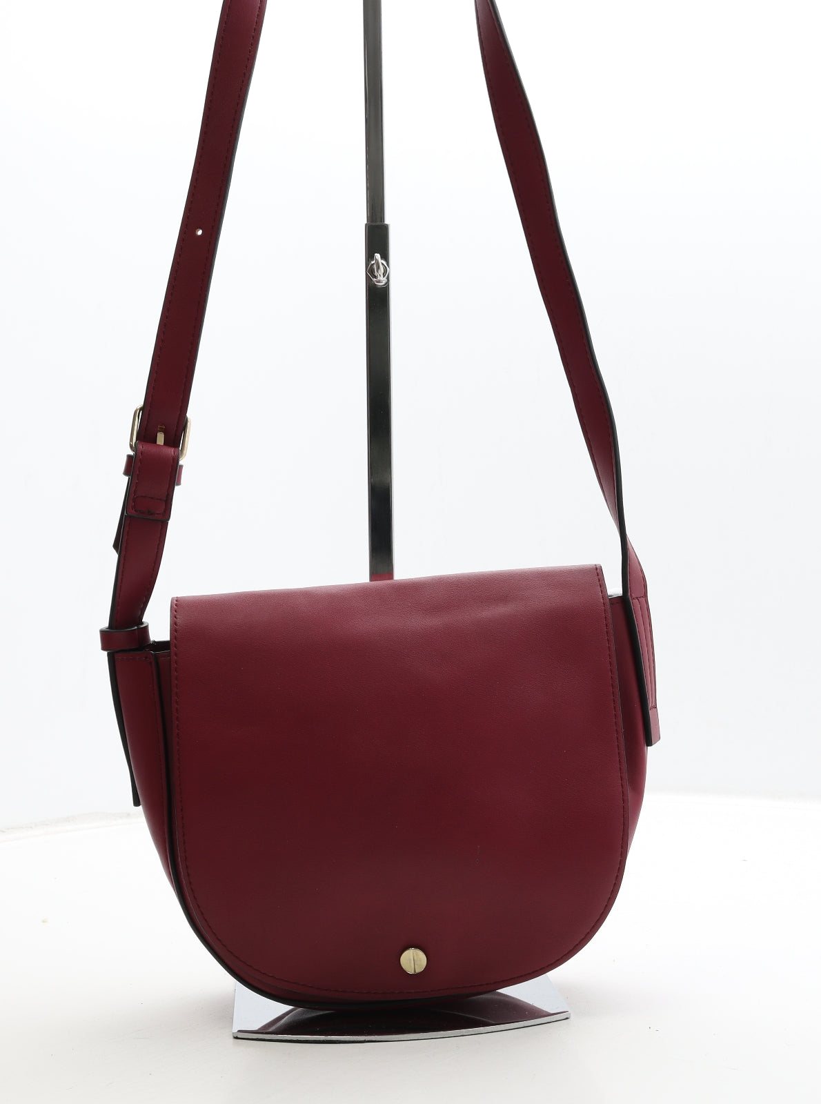 Marks and Spencer Womens Cerise Polyurethane Shoulder Bag Size Small