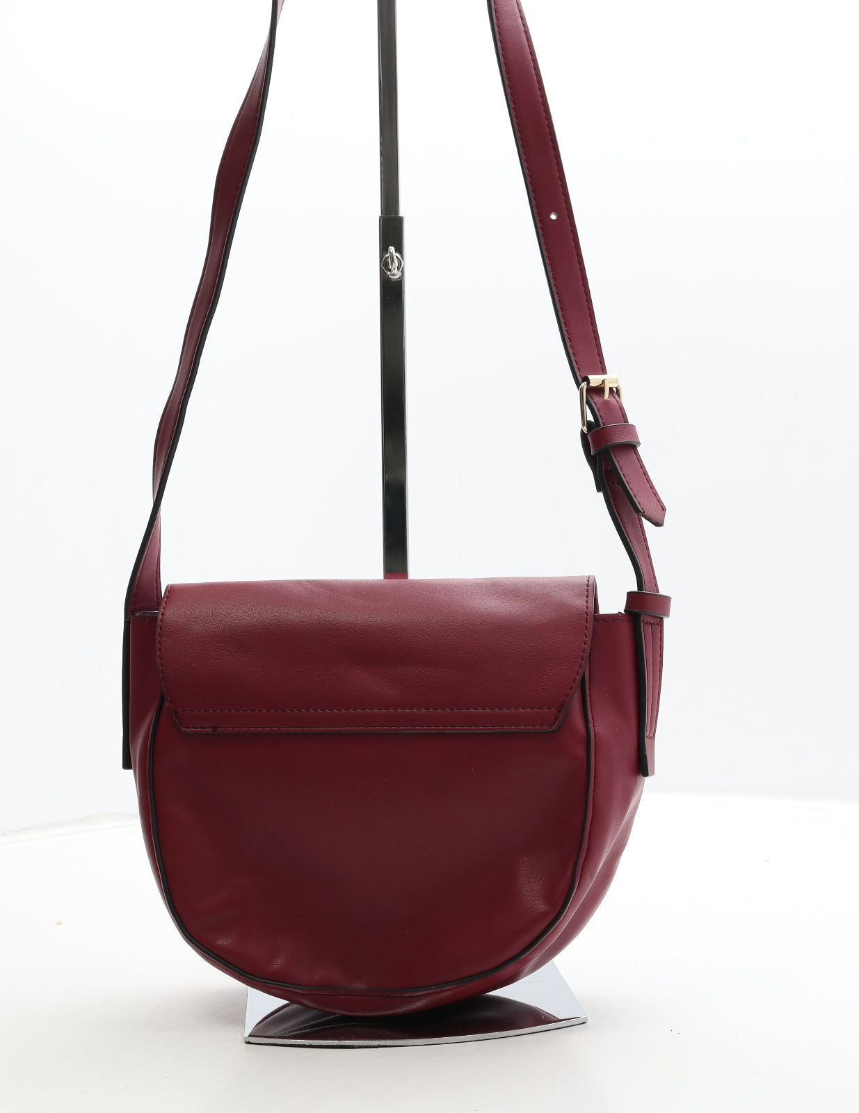 Marks and Spencer Womens Cerise Polyurethane Shoulder Bag Size Small
