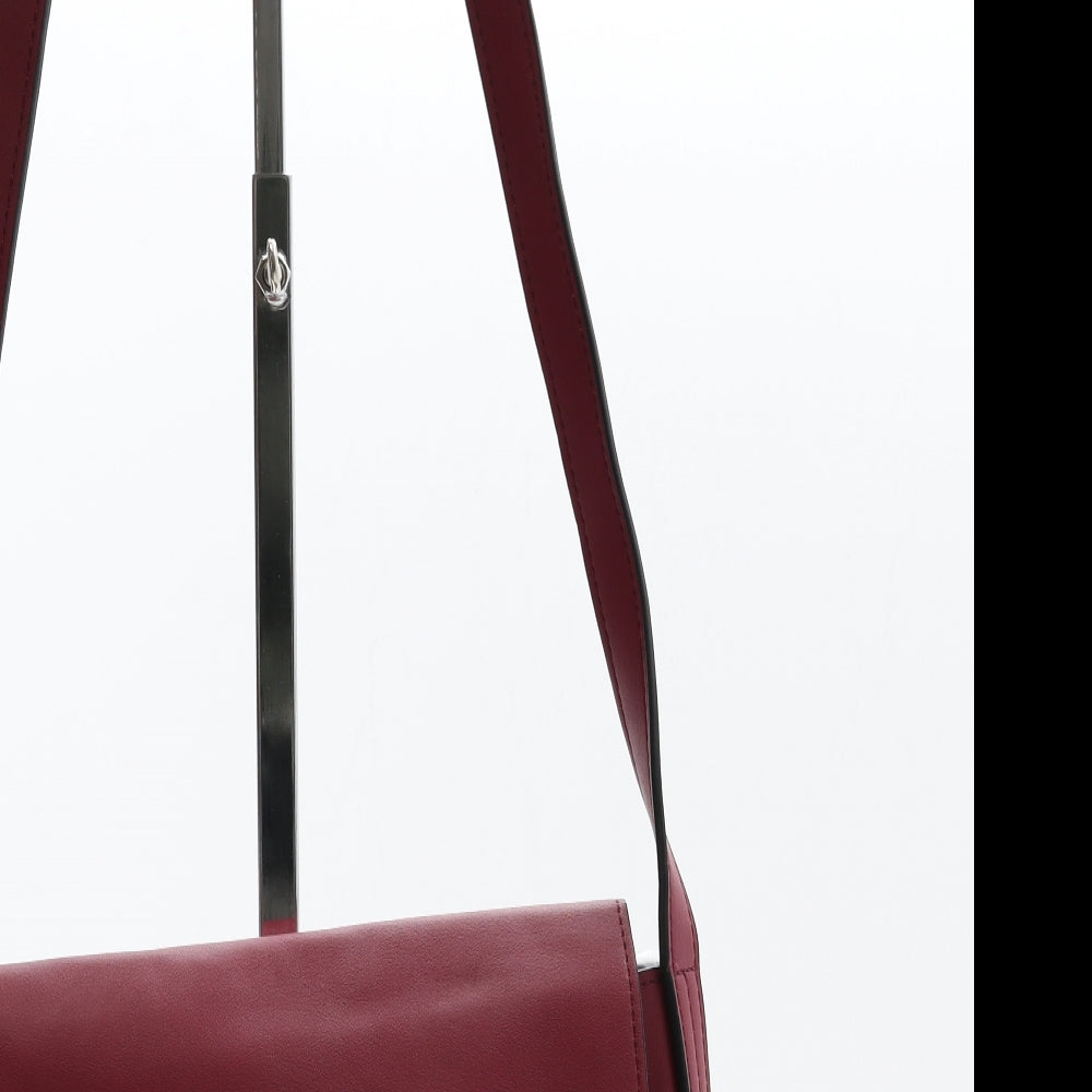Marks and Spencer Womens Cerise Polyurethane Shoulder Bag Size Small