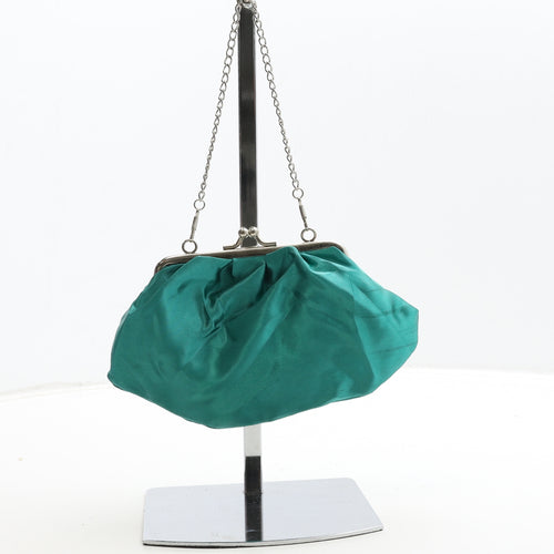 Oasis Womens Green Polyester Clutch Size Small