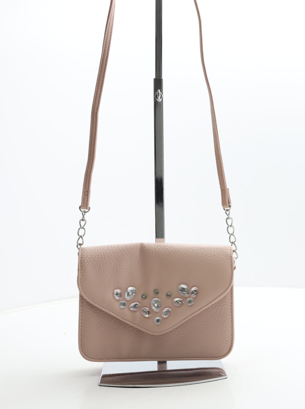 Matalan Womens Pink PVC Crossbody Size Small