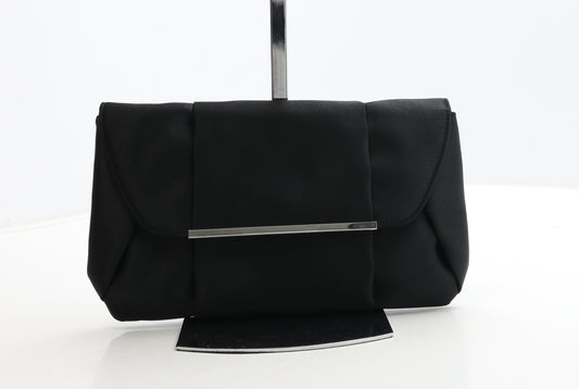 Preworn Womens Black Polyester Clutch Size Small