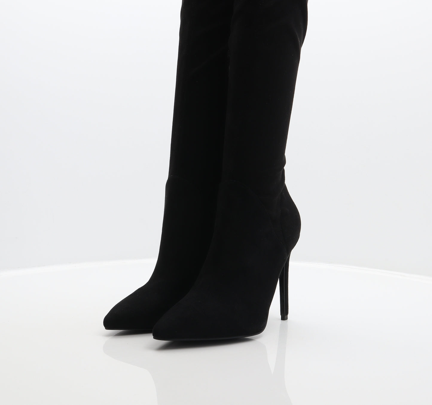 Kendall And Kylie Womens Black Polyester Slip On Boot UK 9