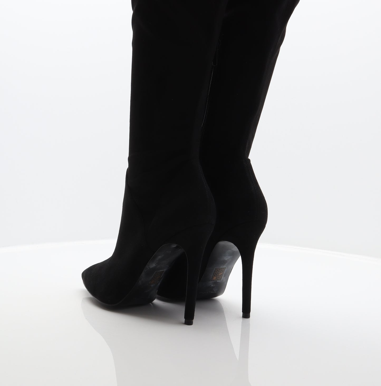 Kendall And Kylie Womens Black Polyester Slip On Boot UK 9