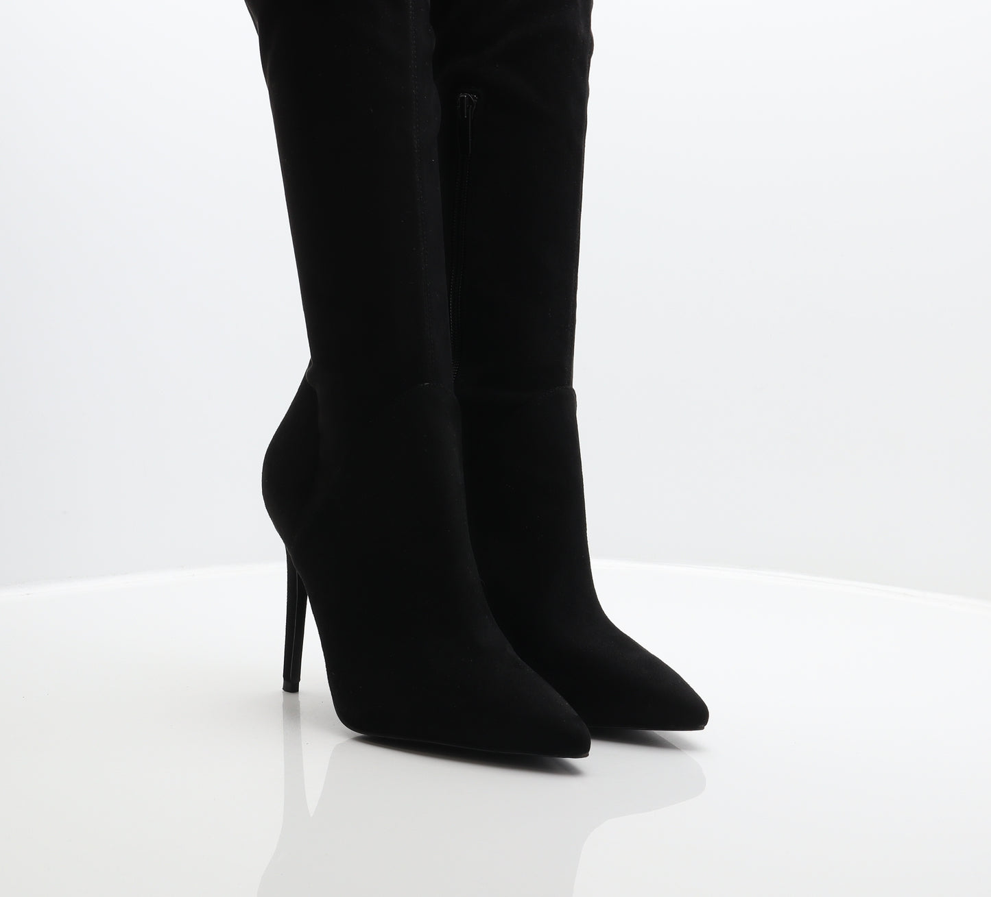 Kendall And Kylie Womens Black Polyester Slip On Boot UK 9